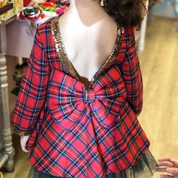 Red and green Dress - Picture 3 of 8